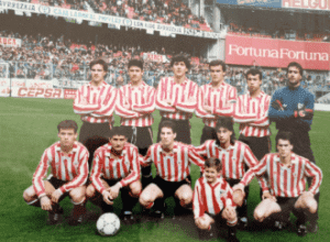 Temoporada 1990/91 Patxi Salinas con el Athletic en San Mamés