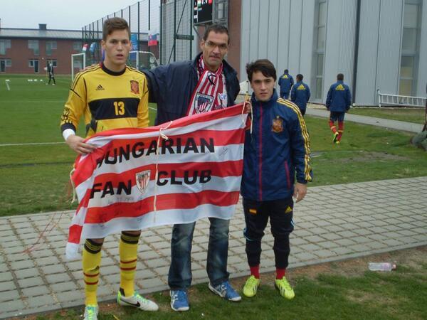 Álex Remiro y Unai López | Foto: @AthleticHungary