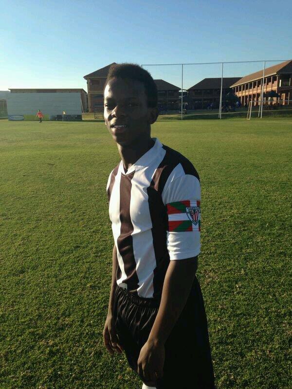 Musa con el brazalete del Athletic en la liga de Sudáfrica