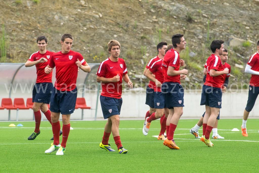 Entrenamiento del Bilbao Athletic | Foto: Unai Zabaleta
