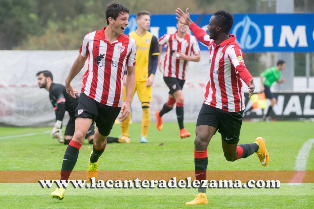 Vesga celebra su gol junto a Williams | Foto: Unai Zabaleta