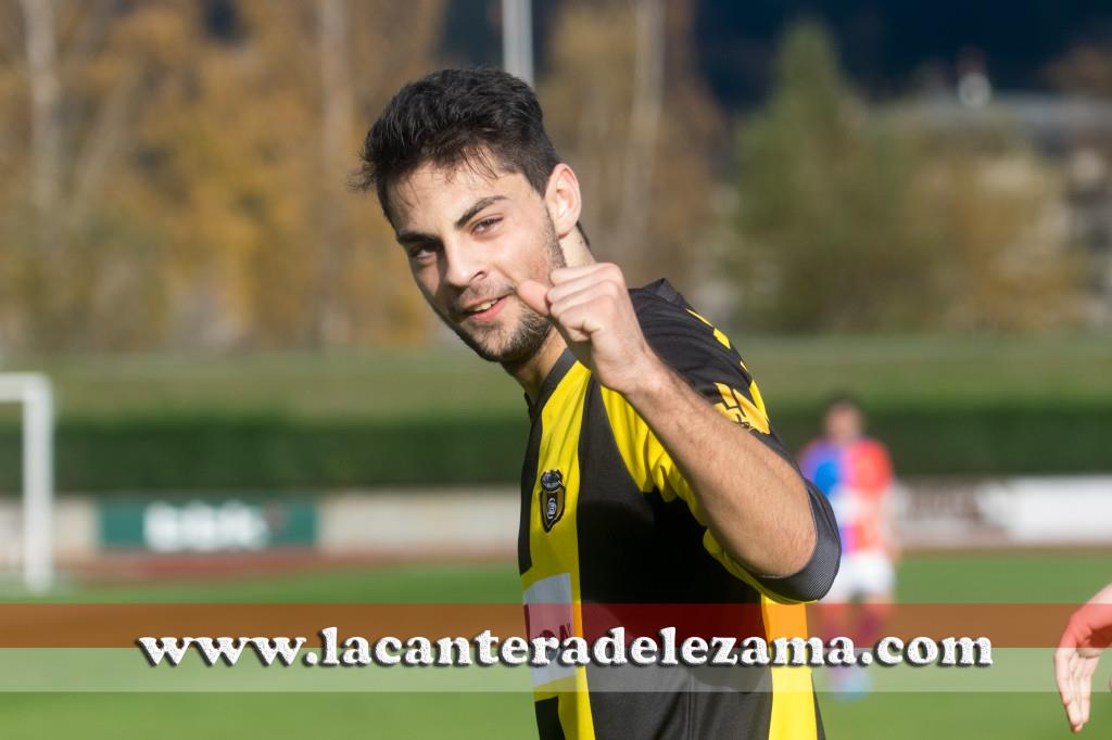 Asier Villalibre autor de dos goles | Foto: Unai Zabaleta