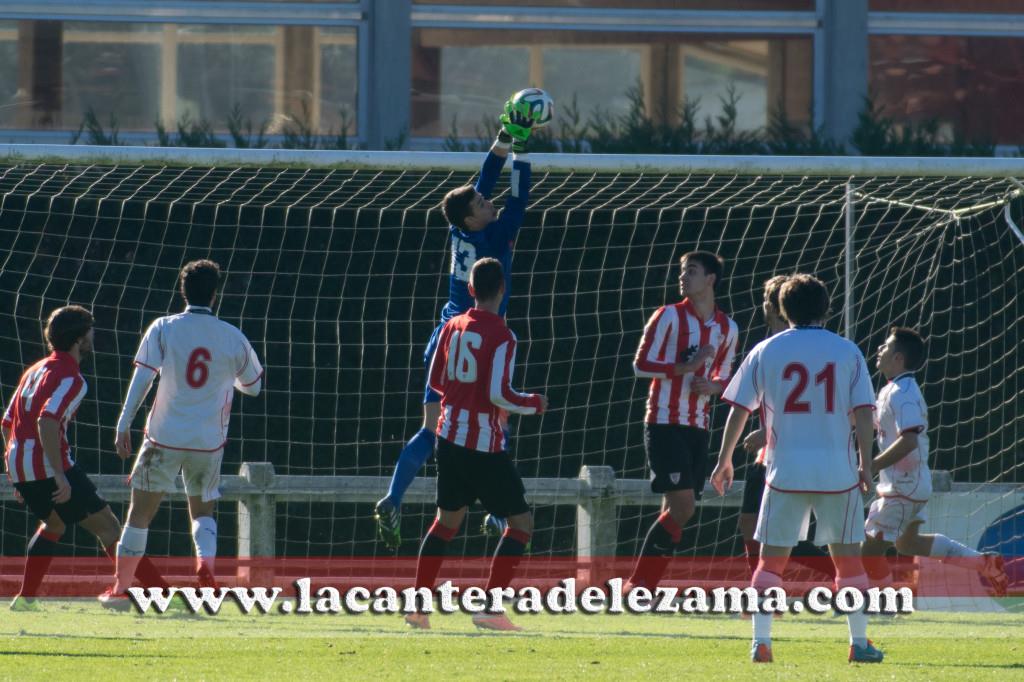 Kepa en su último partido jugado con el Bilbao Athletic (amistoso contra Zamudio) | Foto: Unai Zabaleta