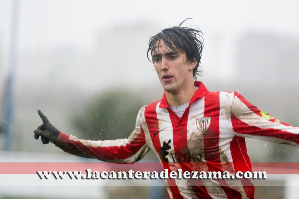 Alex Larrayoz celebrando un gol | Foto: Unai Zabaleta