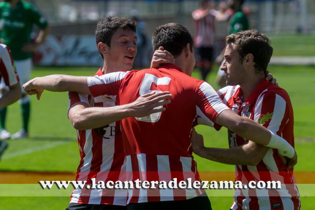 Celebración del gol de Unai Bilbao | Foto: Unai Zabaleta