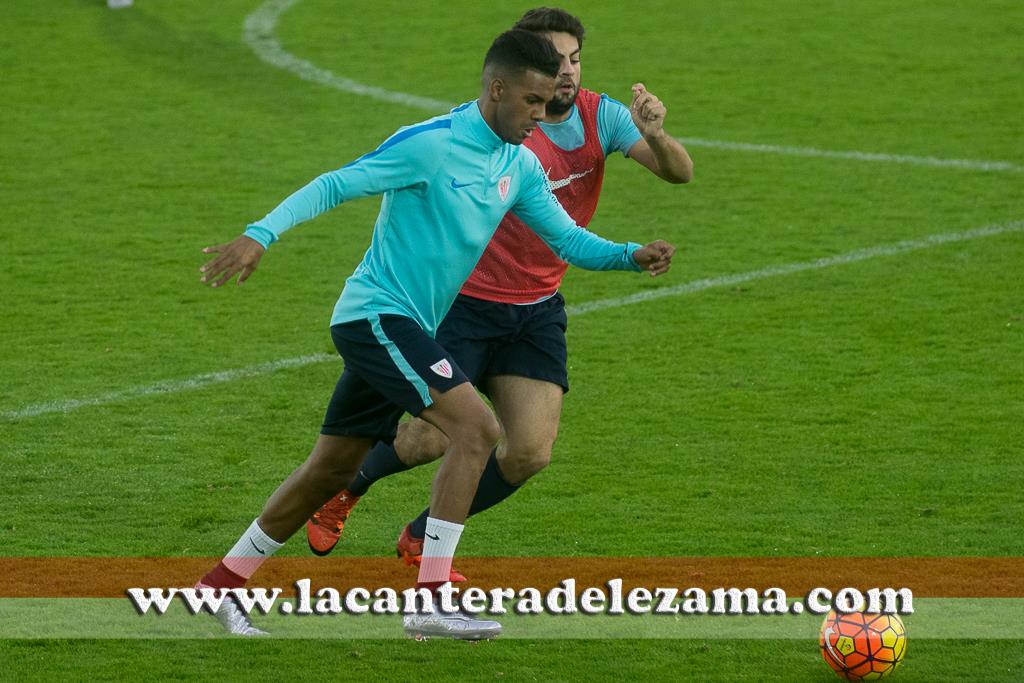 Jonas Ramalho durante un entrenamiento en Lezama | Foto: Unai Zabaleta